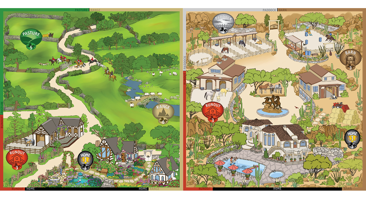 English countryside and Desert gardens style tiles